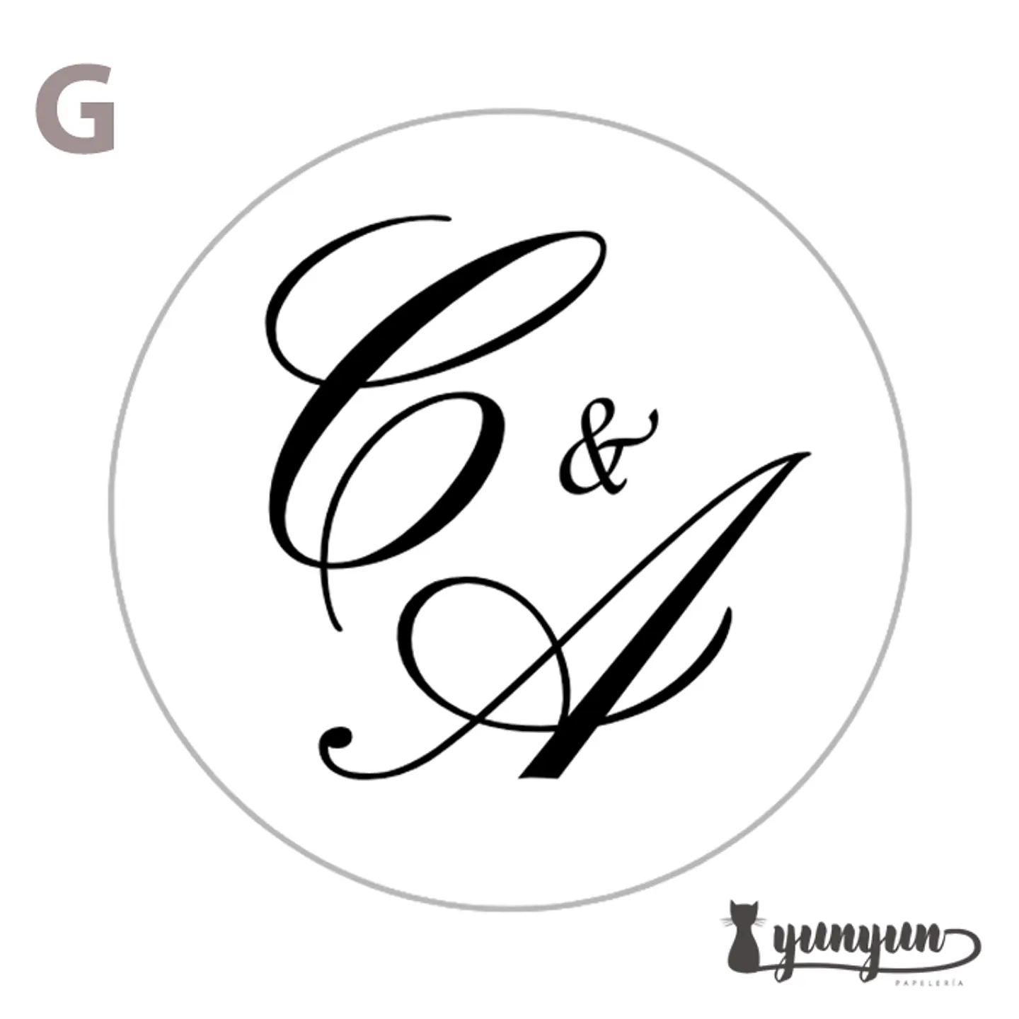 Sellos para lacre INICIALES - 3cm 7