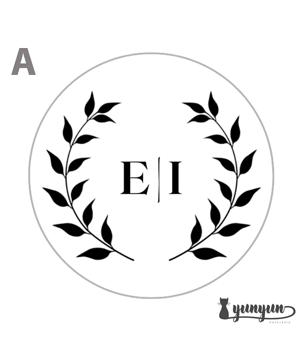 Sellos para lacre INICIALES - 2.5cm