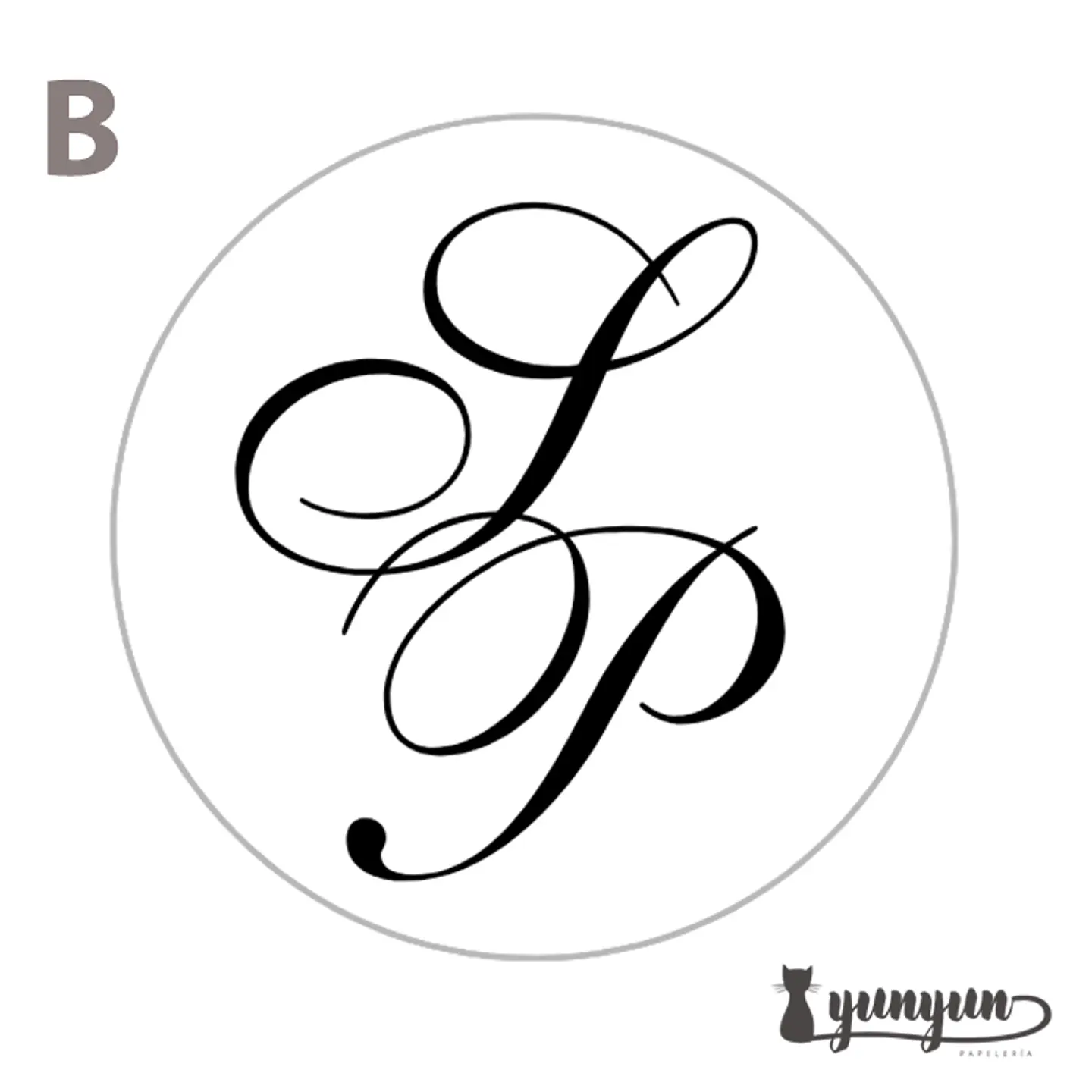 Sellos para lacre INICIALES - 2.5cm 2