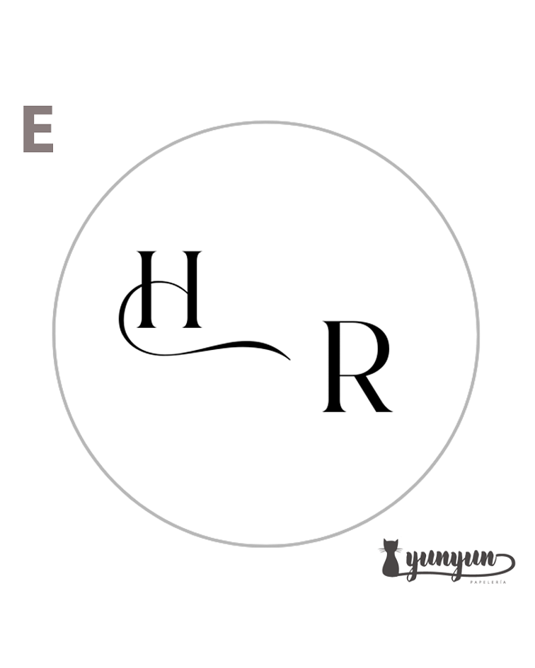 Sellos para lacre INICIALES - 2.5cm