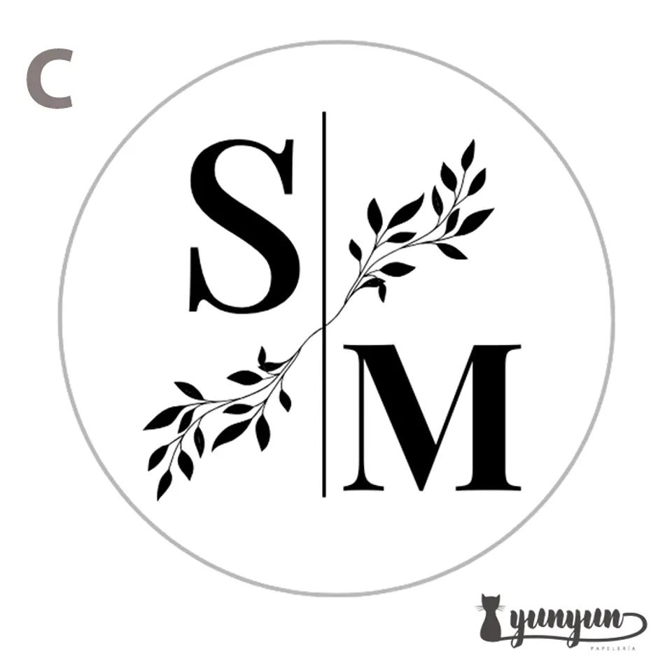 Sellos para lacre INICIALES - 2.5cm 3