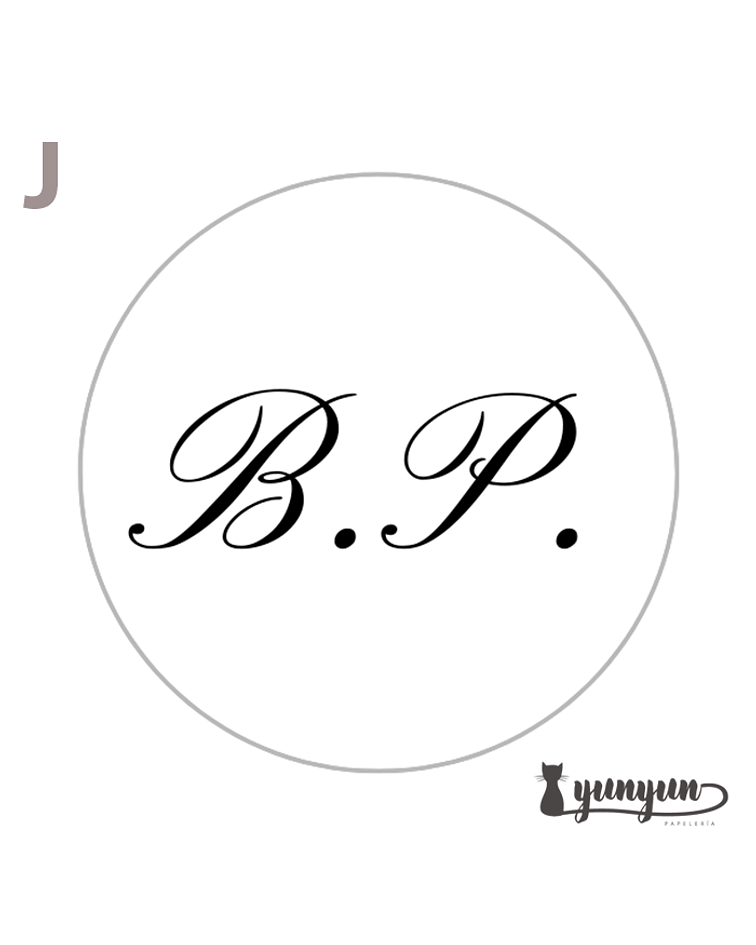 Sellos para lacre INICIALES - 2.5cm