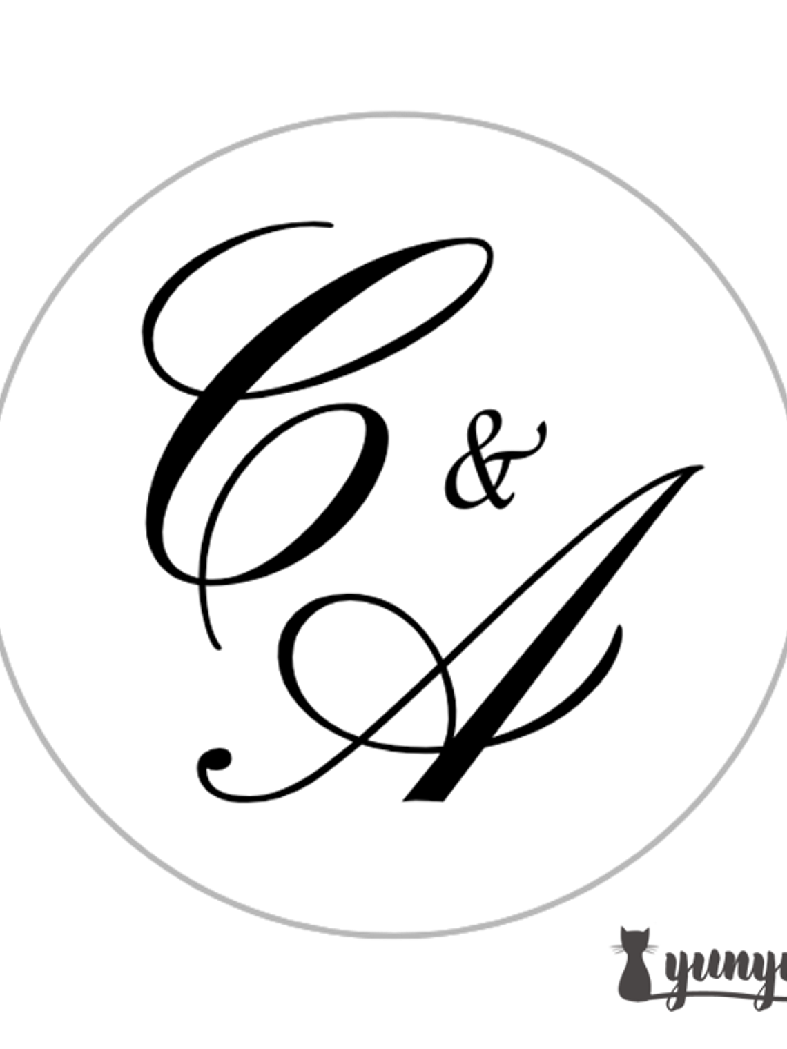 Sellos para lacre INICIALES - 2.5cm 7