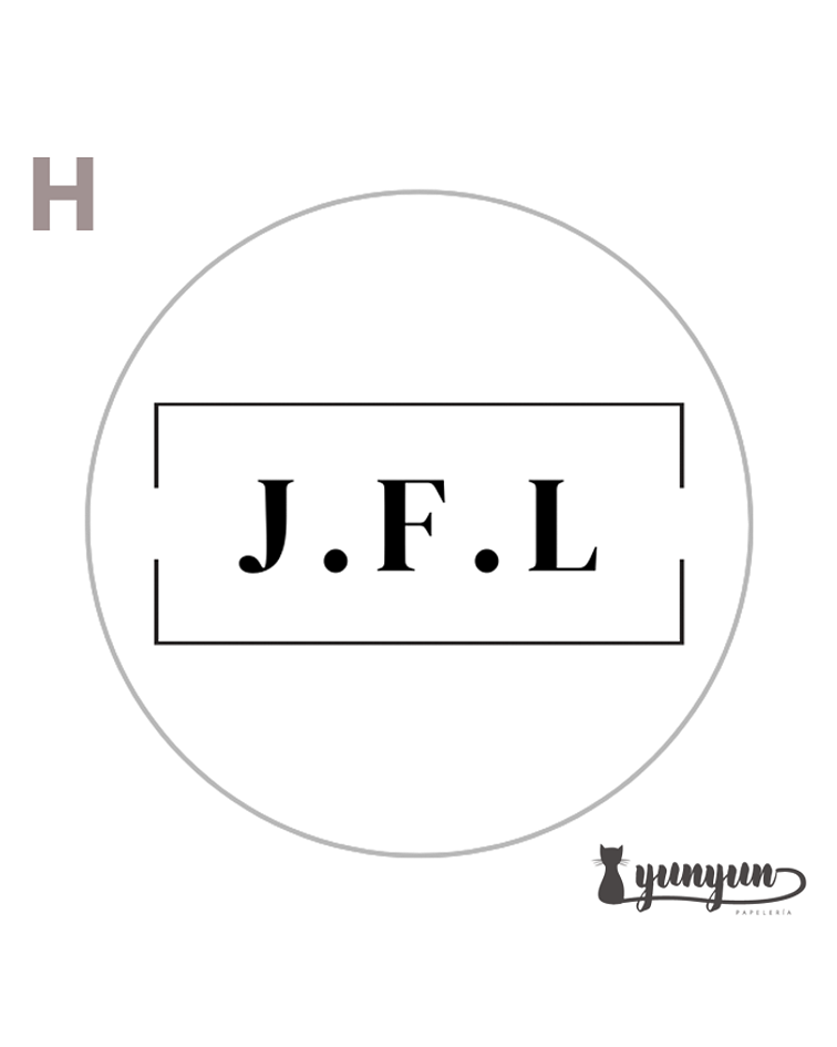 Sellos para lacre INICIALES - 2.5cm