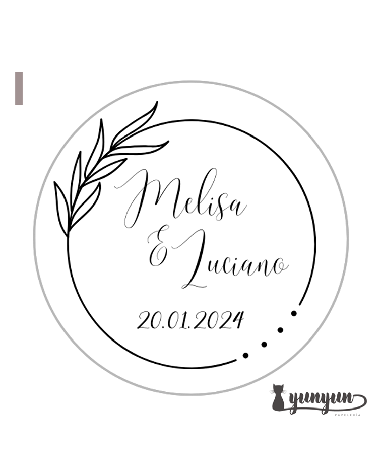 Sellos para lacre INICIALES - 2.5cm