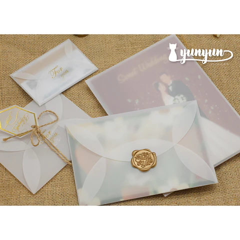 Sobres Pétalo Papel Diamante 16x11cm - 50 pza