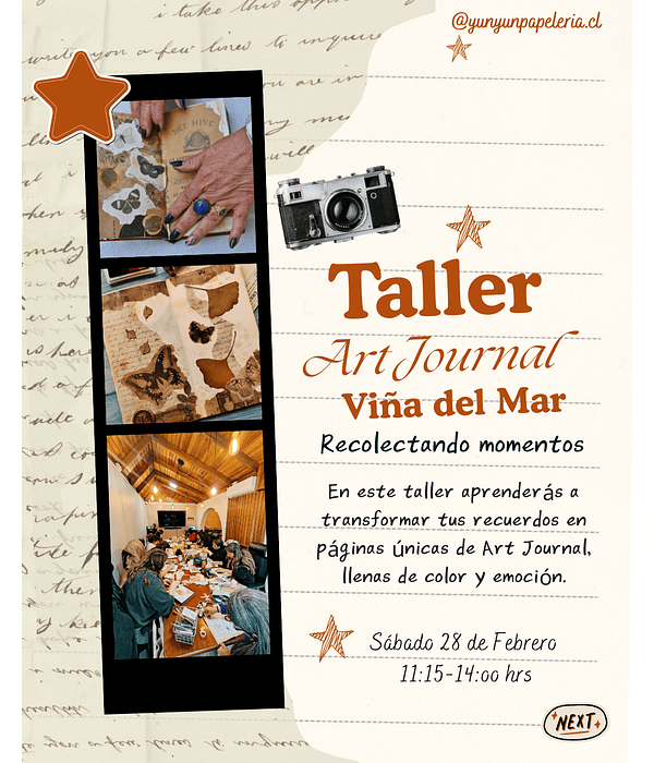 Taller Art Journal: Memorias en papel - Sábado 28 de Febrero -  Viña del Mar