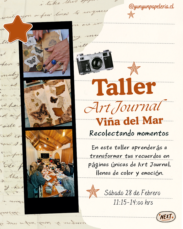 Taller Art Journal: Memorias en papel - Sábado 28 de Febrero -  Viña del Mar