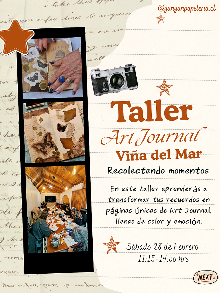 Taller Art Journal: Memorias en papel - Sábado 28 de Febrero -  Viña del Mar 1