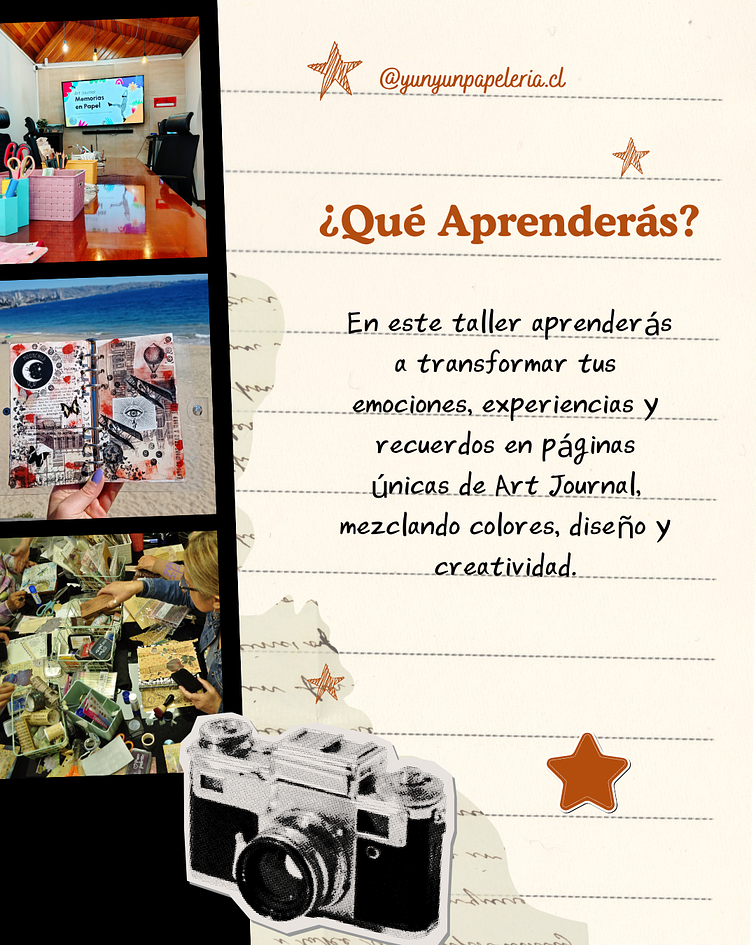 Taller Art Journal: Memorias en papel - Sábado 28 de Febrero -  Viña del Mar