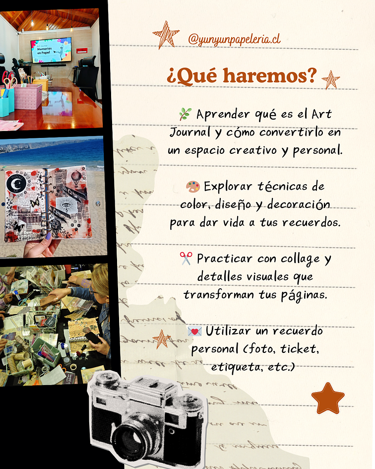 Taller Art Journal: Memorias en papel - Sábado 28 de Febrero -  Viña del Mar