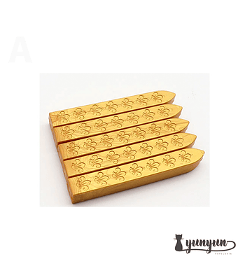 Set Barra Lacre Dorado - 5 pza