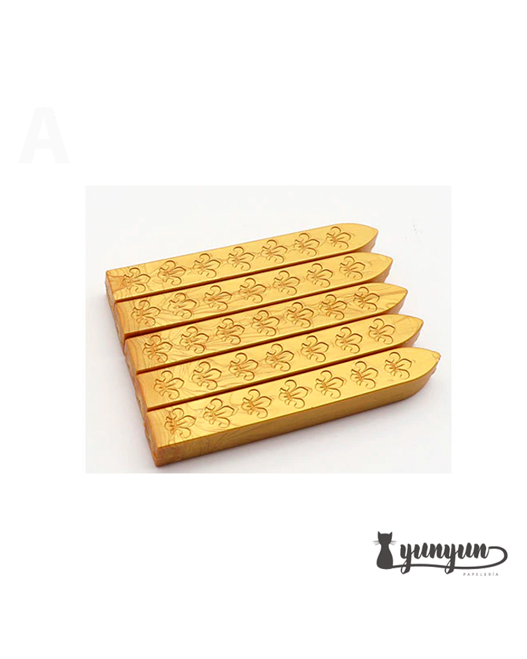 Set Barra Lacre Dorado - 5 pza