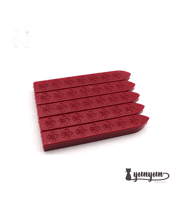 Set Barra Lacre Burdeo - 5 pza