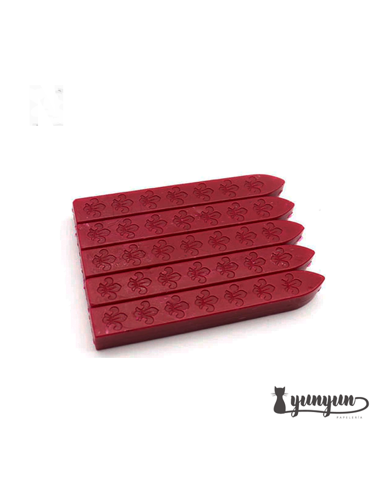 Set Barra Lacre Burdeo - 5 pza