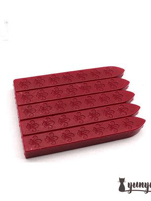 Set Barra Lacre Burdeo - 5 pza