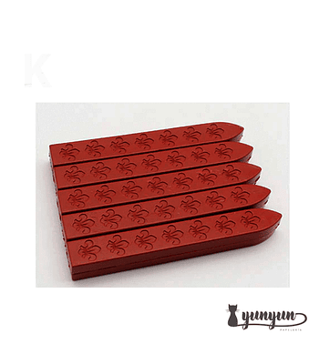 Set Barra Lacre Rojo Oscuro - 5 pza