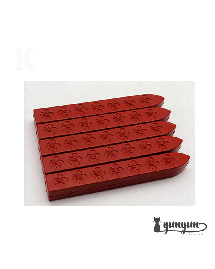 Set Barra Lacre Rojo Oscuro - 5 pza