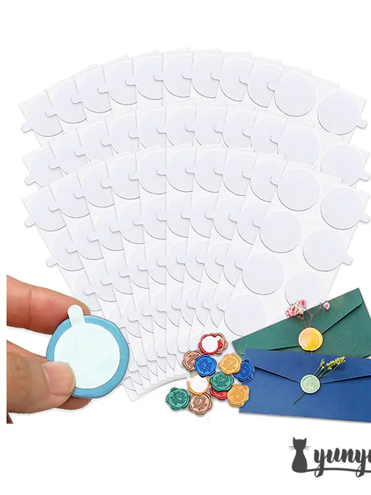 Adhesivo Circular Doble Contacto - 100 pzas 1