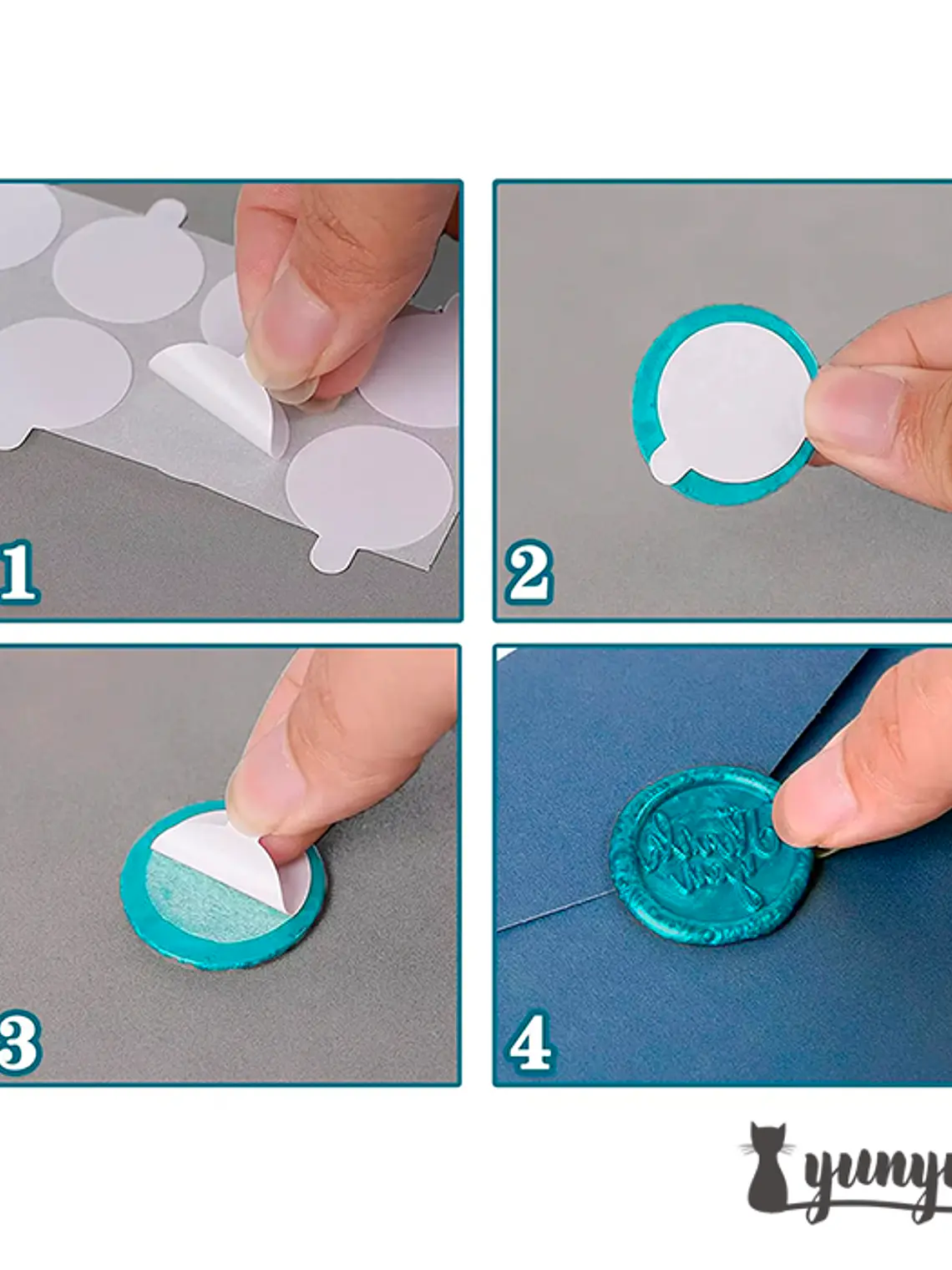 Adhesivo Circular Doble Contacto - 20 pzas 3