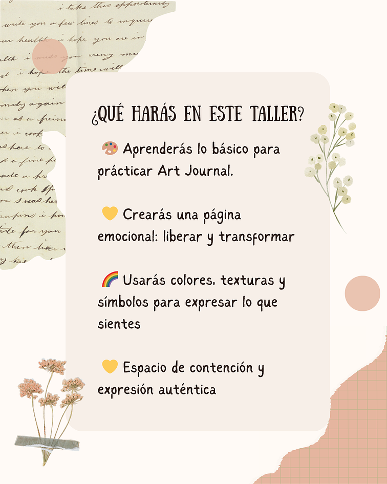 Taller Art Journal: Liberación de emociones - Sábado 11 de abril -  Viña del Mar