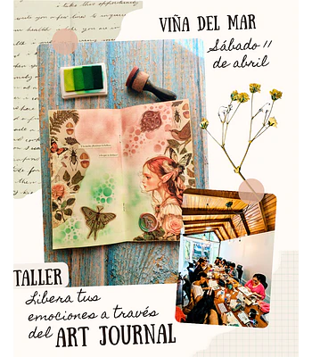 Taller Art Journal: Liberación de emociones - Sábado 11 de abril -  Viña del Mar