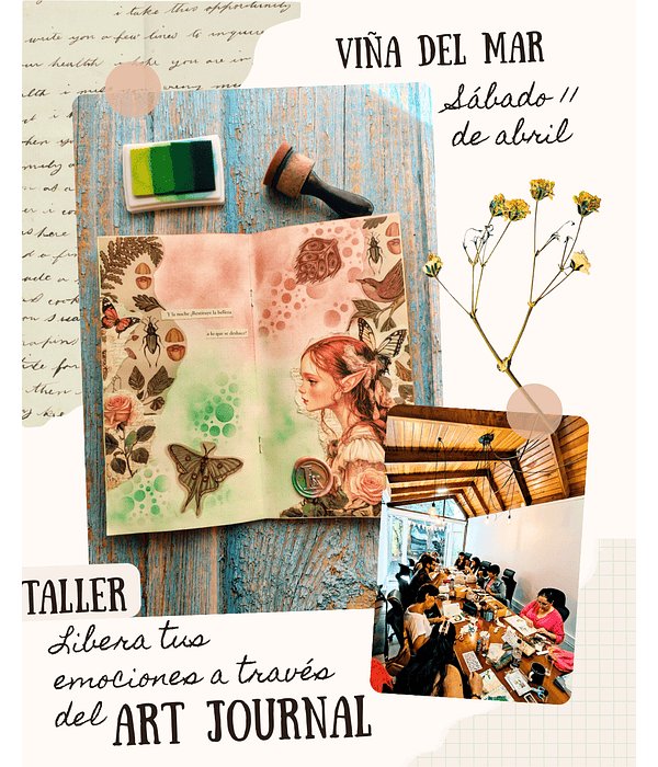 Taller Art Journal: Liberación de emociones - Sábado 11 de abril -  Viña del Mar