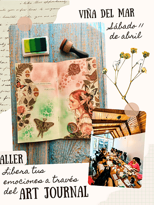 Taller Art Journal: Liberación de emociones - Sábado 11 de abril -  Viña del Mar