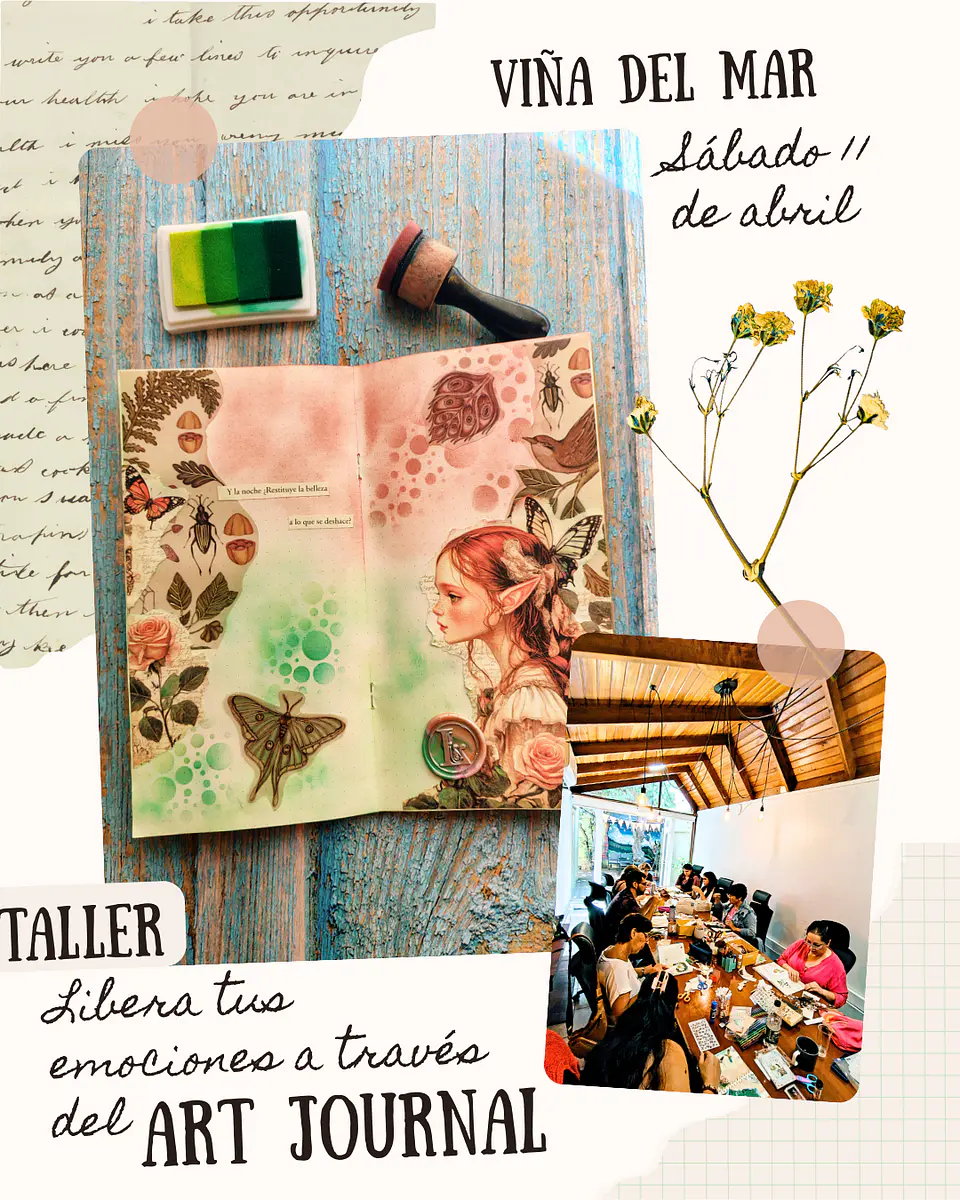 Taller Art Journal: Liberación de emociones - Sábado 11 de abril -  Viña del Mar 1