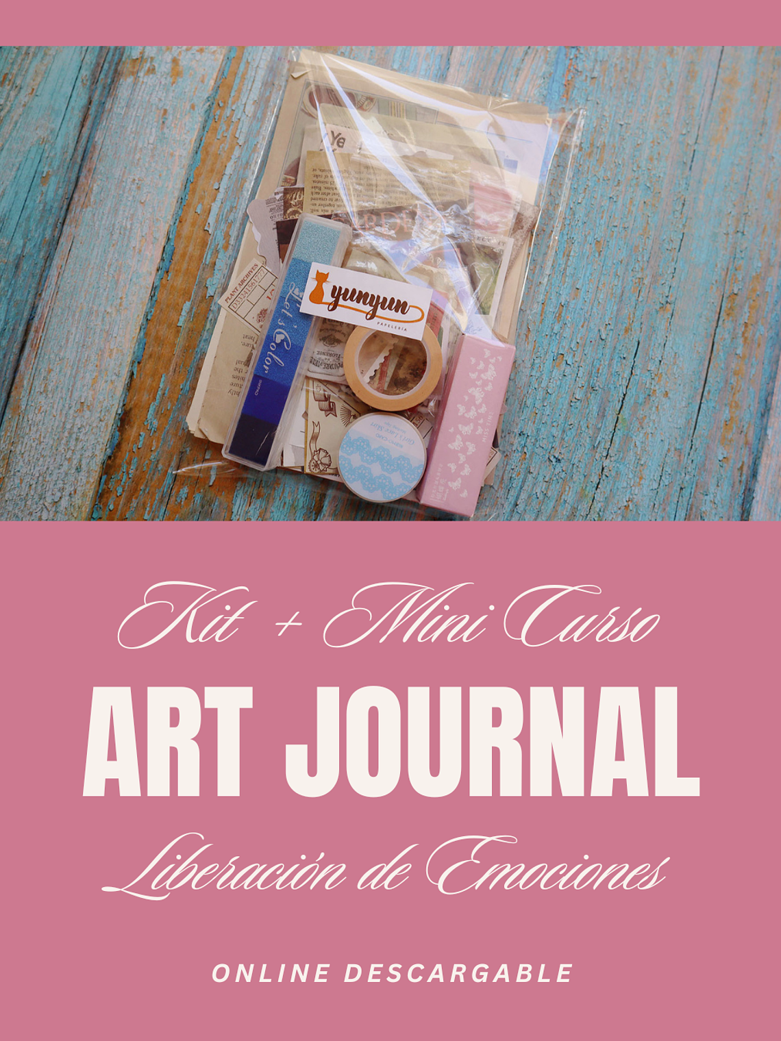 Kit Art Journal + Mini Curso Online: Liberación de emociones 1