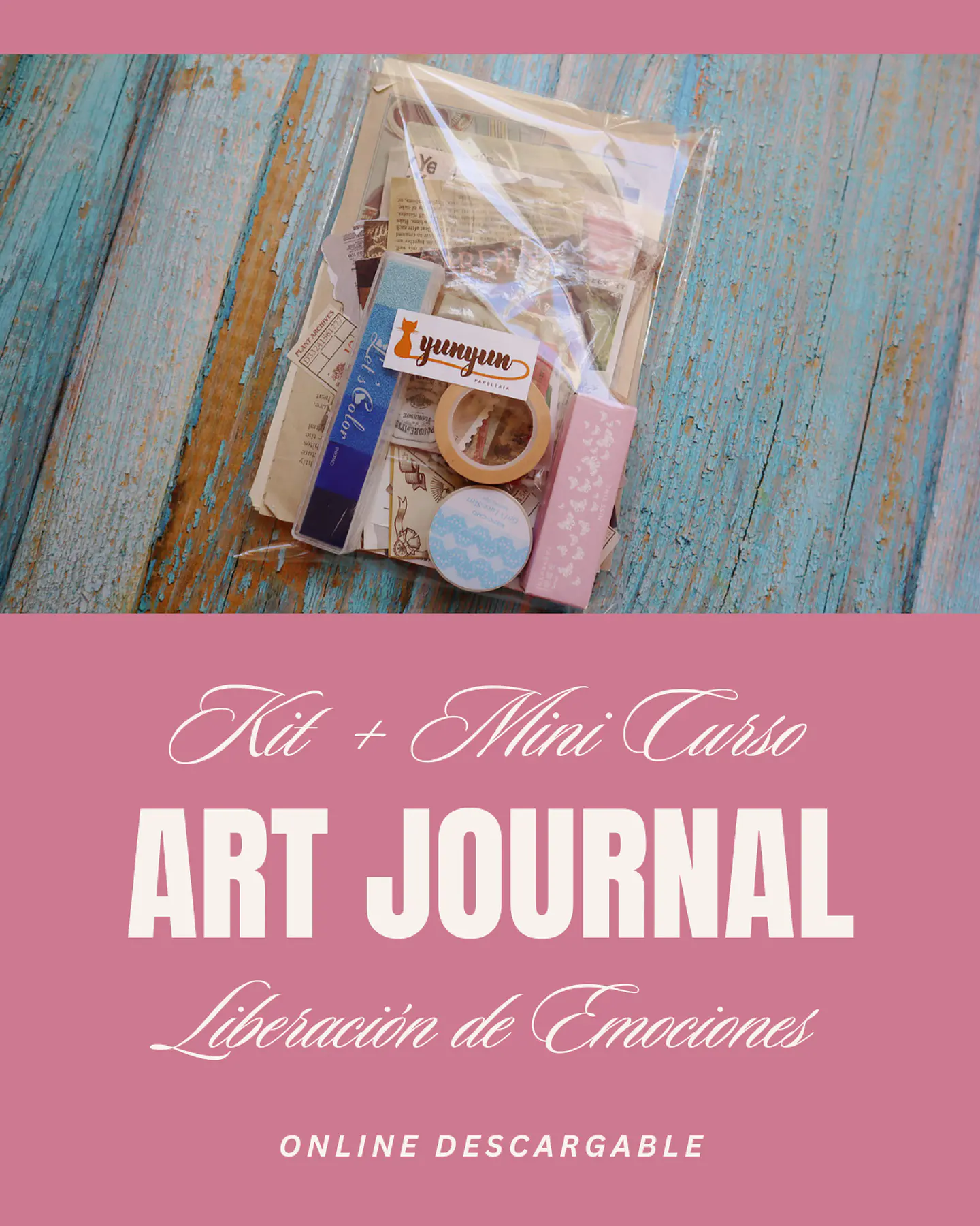 Kit Art Journal + Mini Curso Online: Liberación de emociones 1