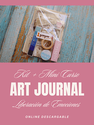 Kit Art Journal + Mini Curso Online: Liberación de emociones