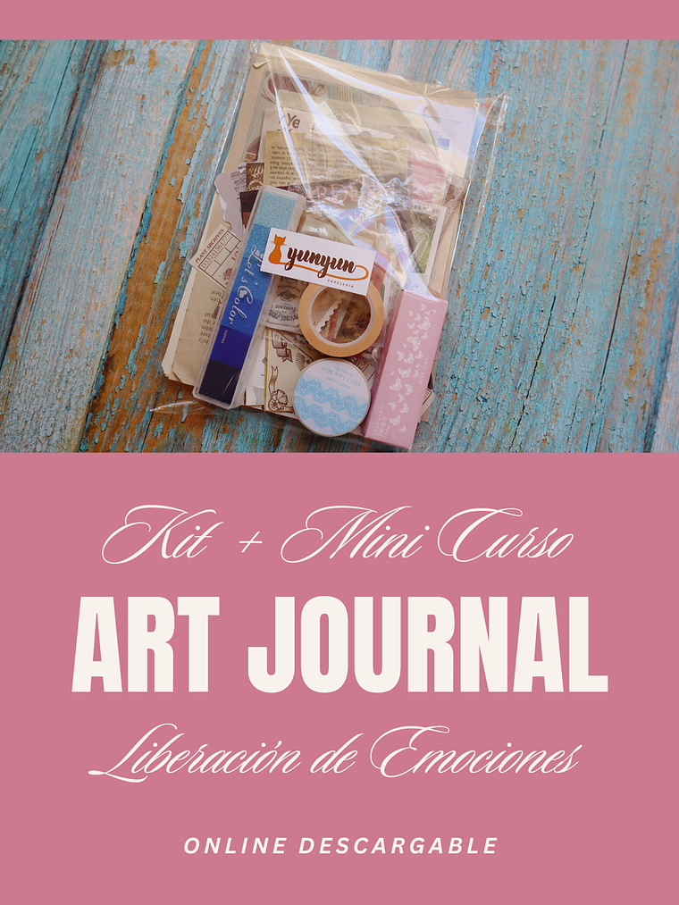 Kit Art Journal + Mini Curso Online: Liberación de emociones 1
