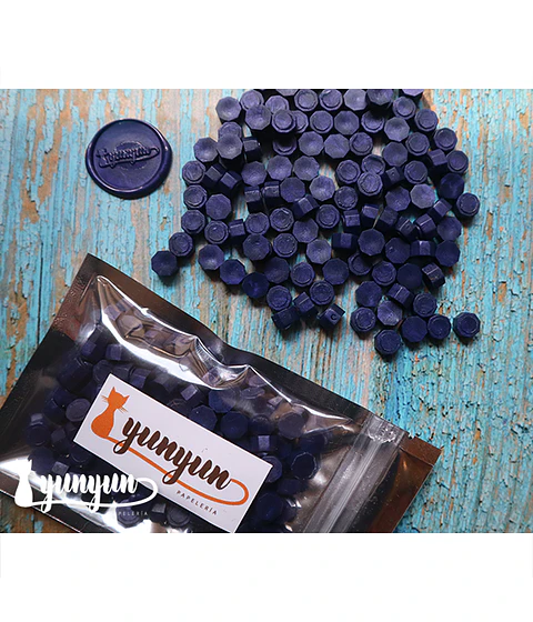Lacre Azul Oscuro Perlado - 500 pzas