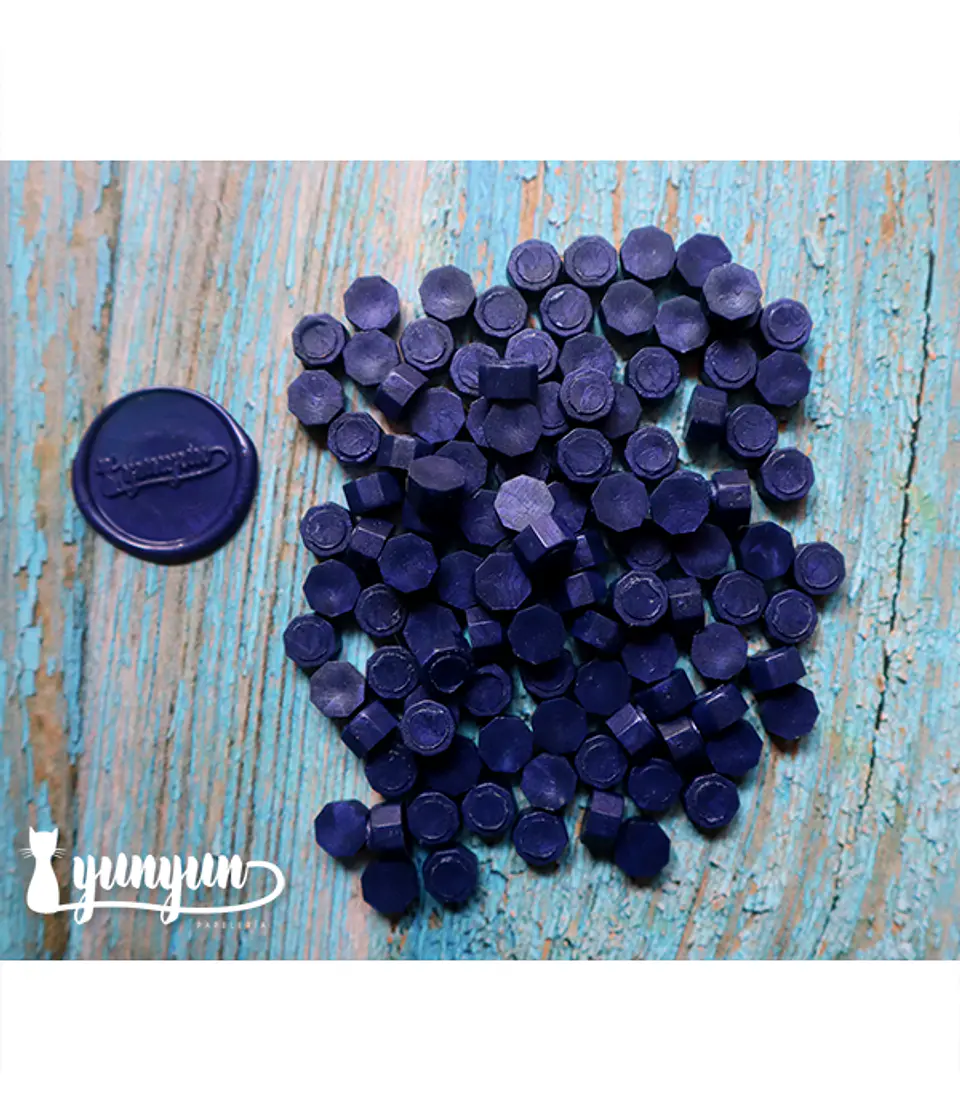Lacre Azul Oscuro Perlado - 200 pzas 3