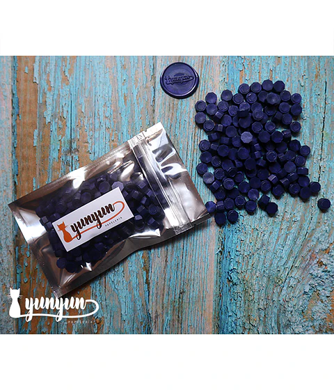Lacre Azul Oscuro Perlado - 200 pzas