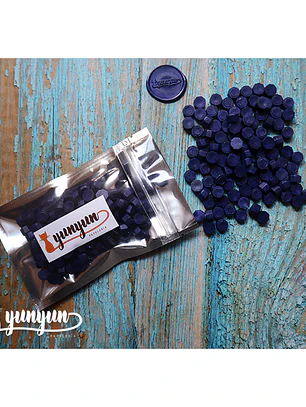 Lacre Azul Oscuro Perlado - 200 pzas