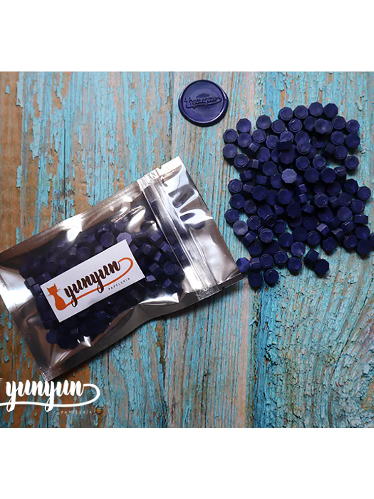 Lacre Azul Oscuro Perlado - 200 pzas 1