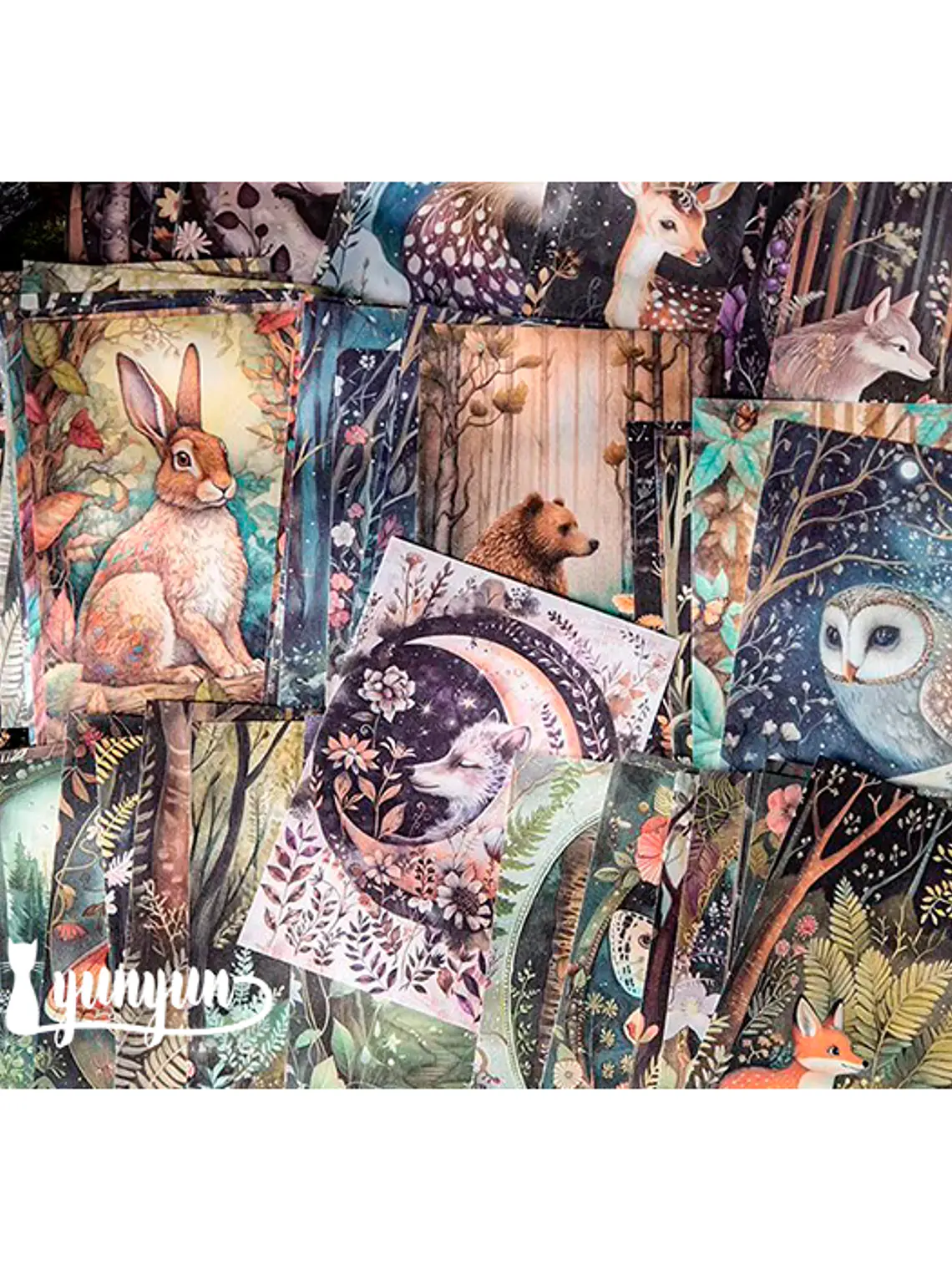 Papeles Animales del Bosque - 30 pzas 4