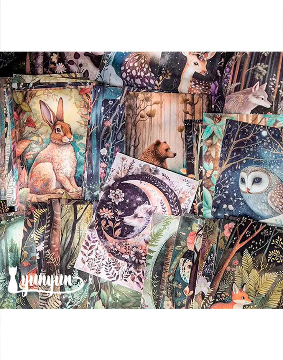 Papeles Animales del Bosque - 30 pzas 4