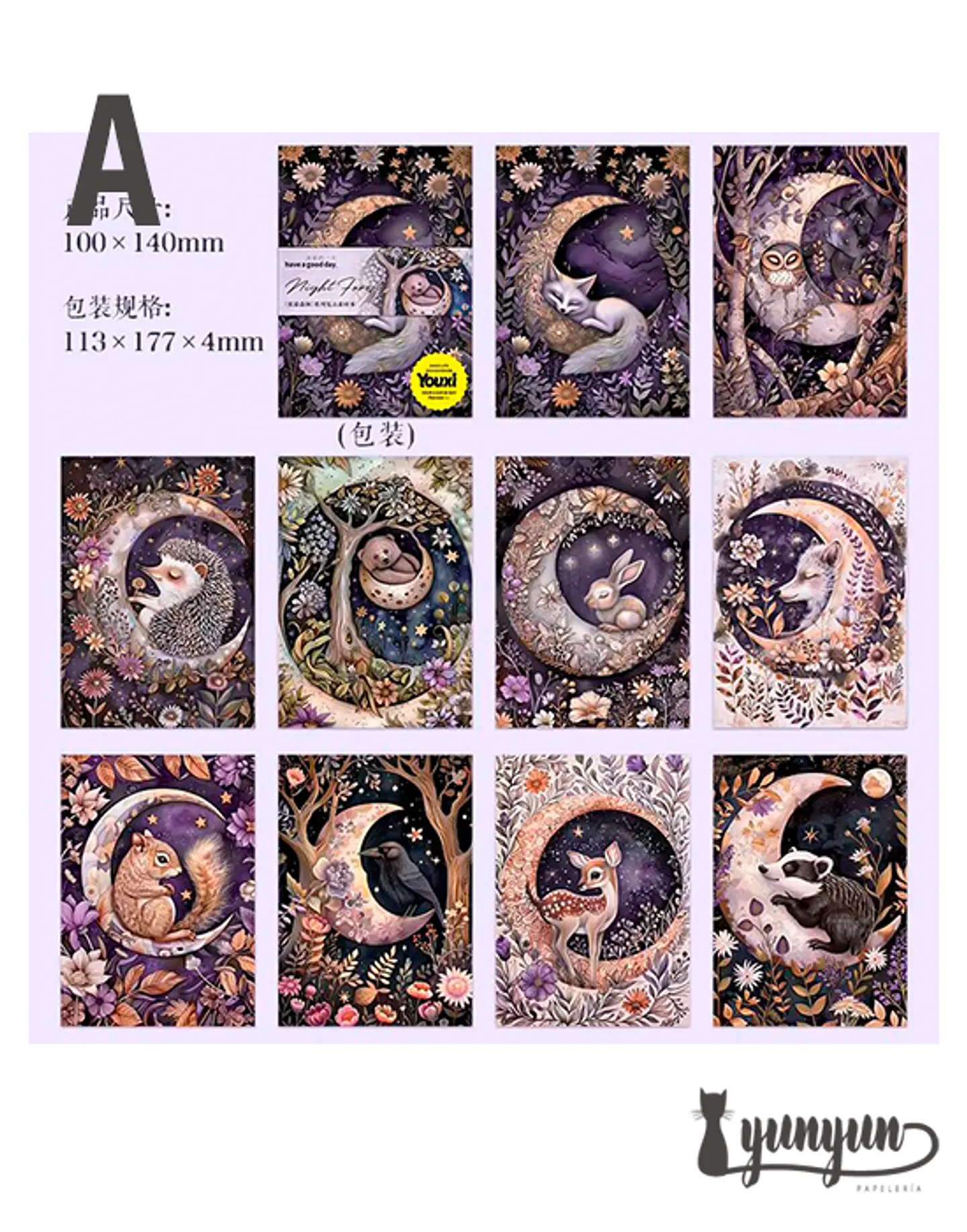 Papeles Animales del Bosque - 30 pzas 8