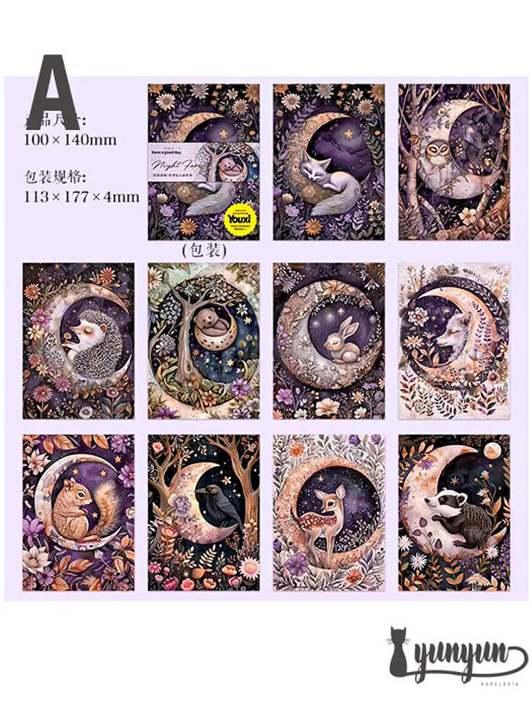 Papeles Animales del Bosque - 30 pzas 8
