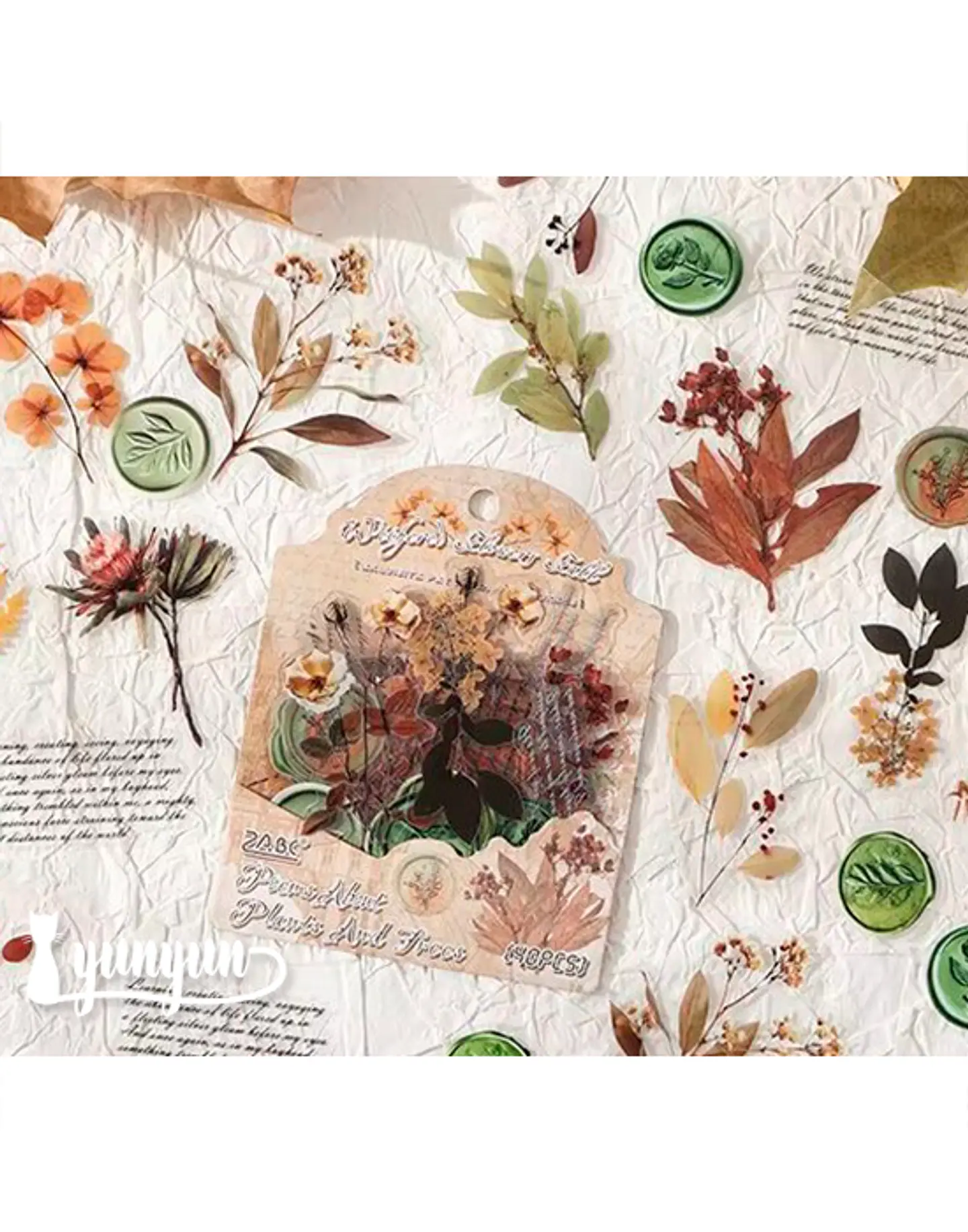 Stickers Mix Flores Vintage - 40 pzas 7