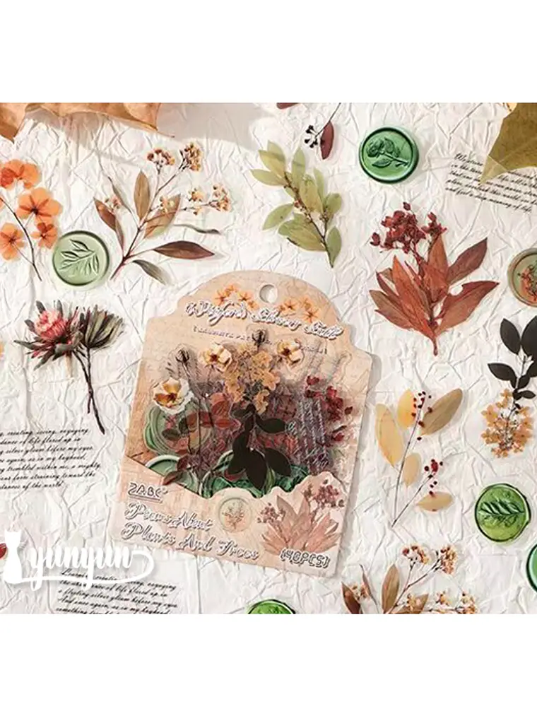 Stickers Mix Flores Vintage - 40 pzas 7
