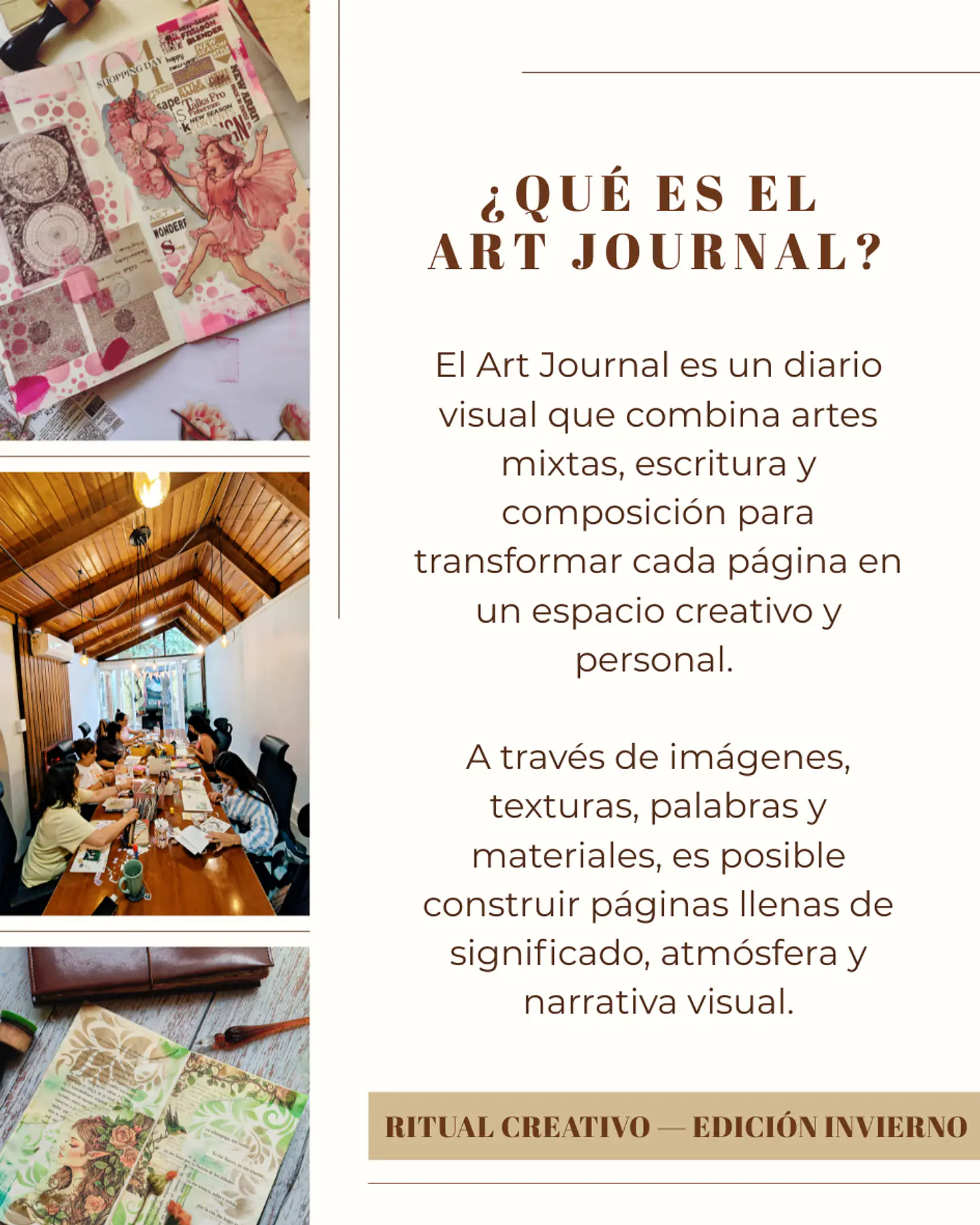 Taller Art Journal: Ritual Creativo — Edición Invierno | 11 de julio - Viña del Mar 2