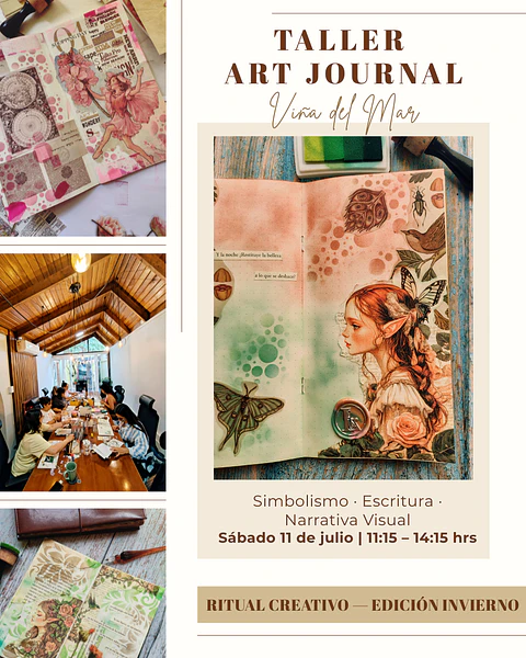 Taller Art Journal: Ritual Creativo — Edición Invierno | 11 de julio - Viña del Mar
