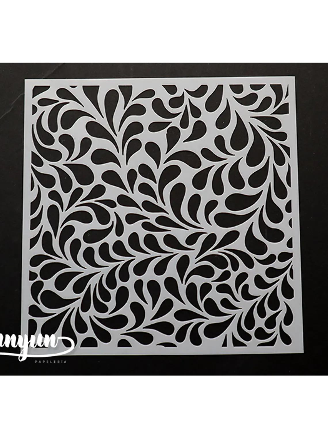 Stencil Diseño Gotitas - 15x15cm 1