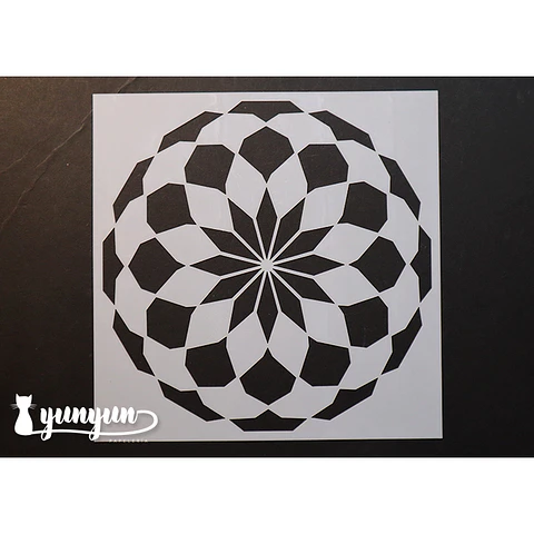 Stencil Diseño Op IV - 15x15cm