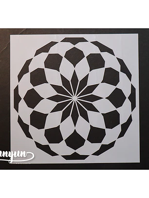 Stencil Diseño Op IV - 15x15cm