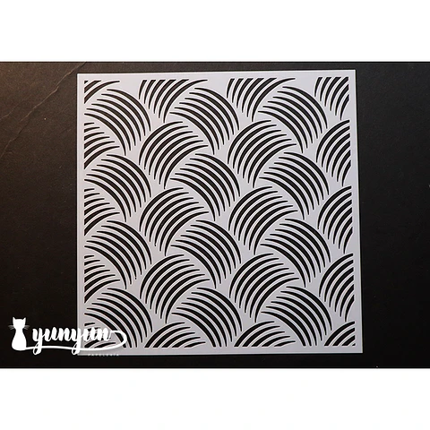 Stencil Diseño Líneas II - 15x15cm